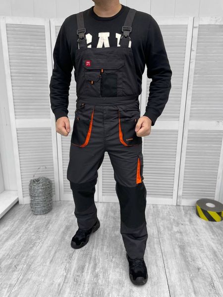 Роба робочий одяг чоловічий комбез куртка комплект чорний, Польща