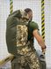 Сумка-баул армейская походная 3 в 1 на 65 л пиксель рюкзак для военных и туристов усиленный