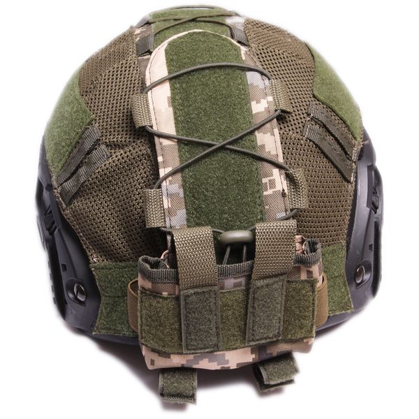 Підсумок на шолом противага на каску сумка для батарей Піксель військове обмундирування ЗСУ