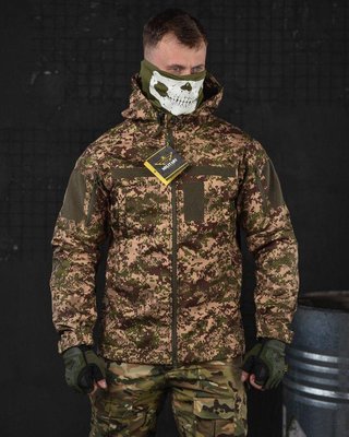 Весняна тактична куртка софтшол Military plus хижак ВТ6705