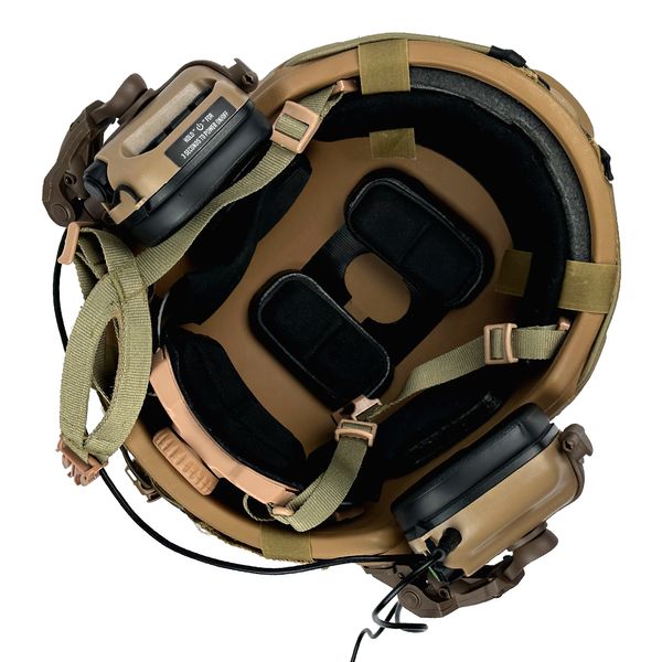 Комплект Шолом тактичний FAST Helmet NIJ IIIA + Навушники Earmor M31 MOD3 з чебурашкой + КАВЕР МУЛЬТИКАМ