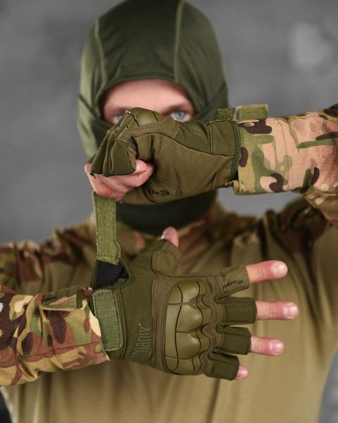 Тактические перчатки mechanix m-pact 3 olive ВТ6049, L