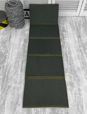 Сидіння каремат килимок тактичний із кріпленням на рпс броник і пояс складаний килимок хакі 125х38 см