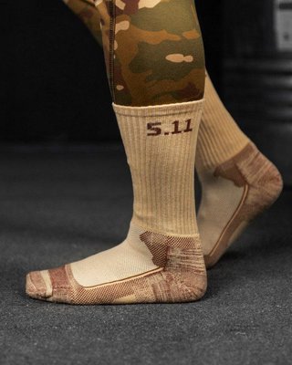 Шкарпетки 5.11 level 2 brown ВТ7045