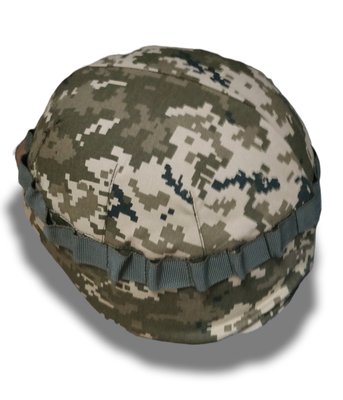 Кавер чохол для каски шолома піксель ЗСУ на затягуванні маскувальний чохол на шолом для військових піксель