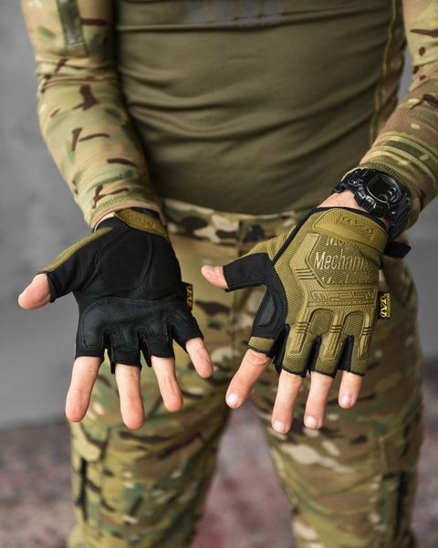 ПАРАЧАТКИ ТАКТИЧНІ MECHANIX M-PACT® FINGERLESS COYOTE GLOVES ВТ1024, M