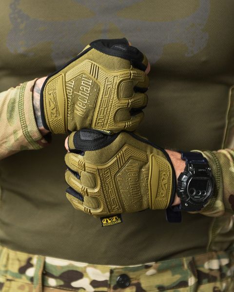 ПАРАЧАТКИ ТАКТИЧНІ MECHANIX M-PACT® FINGERLESS COYOTE GLOVES ВТ1024, M