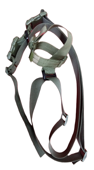 Ремінь для носіння автомата АК РПК триточковий поліамідний хакі олива з фастексом ширина 40 мм